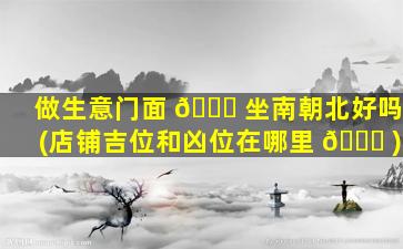 做生意门面 🐛 坐南朝北好吗(店铺吉位和凶位在哪里 🐒 )